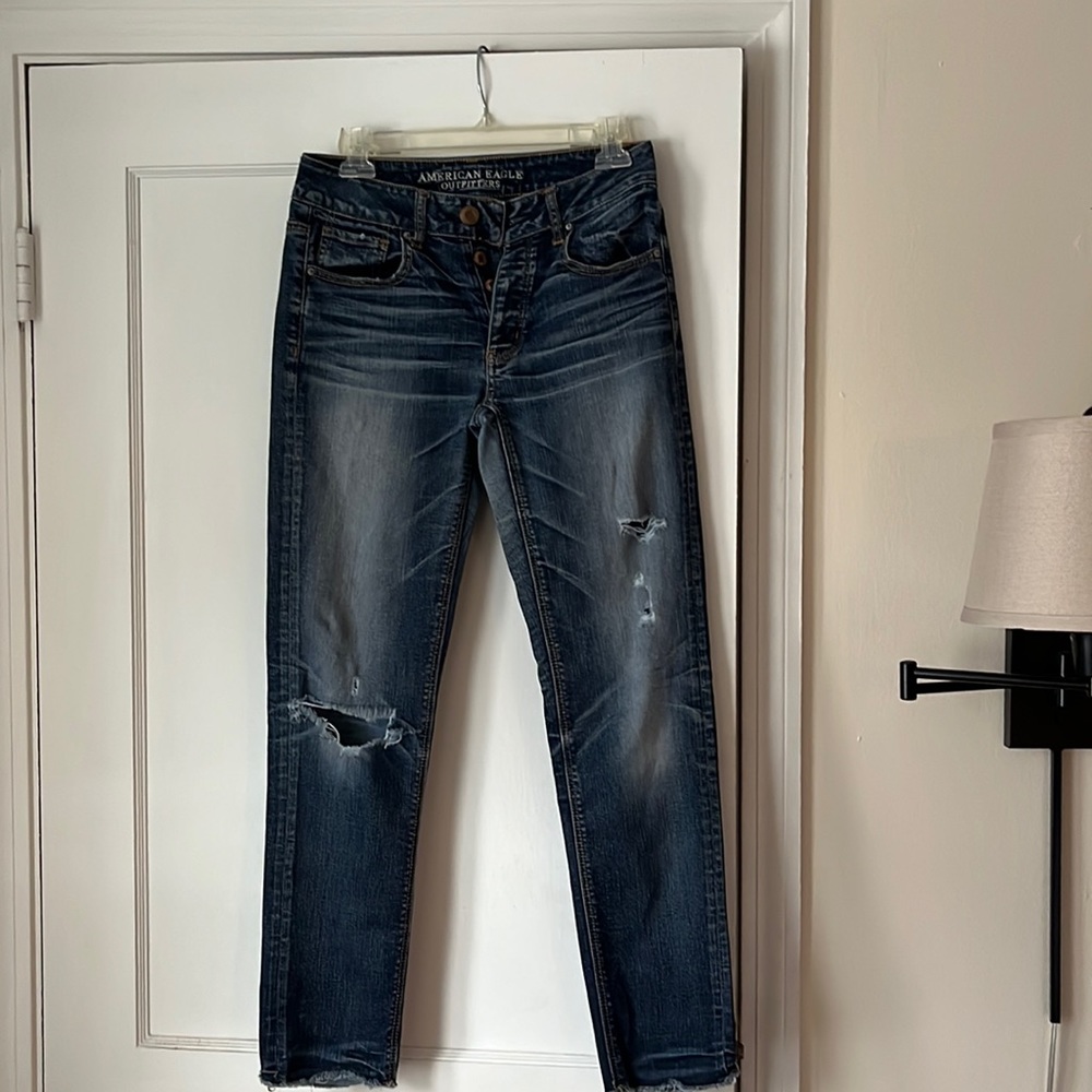 American Eagle Tomgirl jeans, size 0